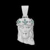 GL Iced Out Jesus Pendant S925 Silver Full VVS Moissanite Pendant